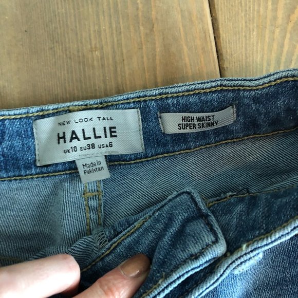 TALL High Waisted Skinny Jeans - New Look "Hallie" | Size 6 | 34" Long - Picture 9 of 11